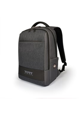 Port Designs BOSTON Mochila moderna y compacta de 18 litros 13/ 14 pulgadas repelente al agua gris