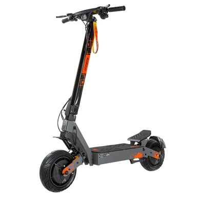 Patinete eléctrico KuKirin G4 Ultra, doble motor de 1000 W, batería de 60 V y 20 Ah (1200 Wh), velocidad máxima de 70 km/h, autonomía de 80 km, neumáticos sin cámara (tubeless) de 11 pulgadas, suspensión delantera y trasera.