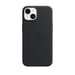 Coque en cuir avec MagSafe pour iPhone 14 Noir