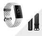 Fitbit Charge 3 Special Edition OLED Bracelet connecté Graphite, Blanc