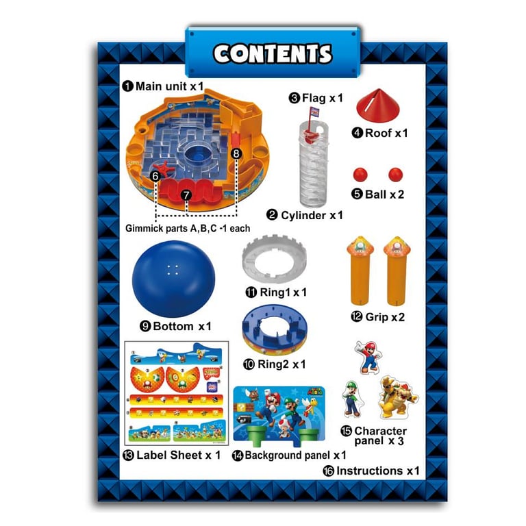 Jeu de société EPOCH 7378 Super Mario Castle Land - vue 4