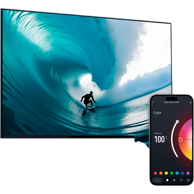 Ksix Bande LED connectée Wifi Rgb 2 M