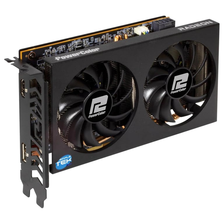PowerColor AXRX 6500XT 4GBD6 DHOC carte graphique AMD Radeon RX 6500 XT 4 Go GDDR6 Neuf - vue 3