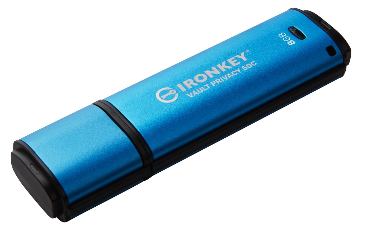 Kingston Technology IronKey 8Go USB C Vault Privacy 50C chiffrée AES 256 FIPS 197 Neuf - vue 2