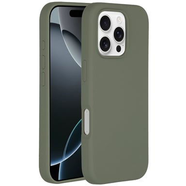 Accezz Coque Liquid Silicone avec MagSafe pour Apple iPhone 16 Pro - Cooper Green