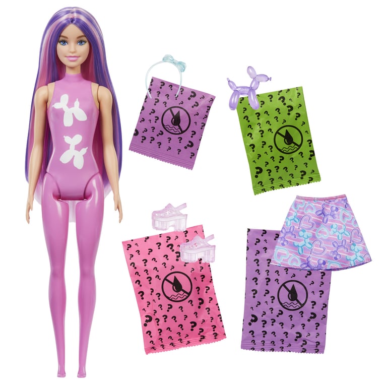 Barbie Assortiment de Poupées Color Reveal série animaux en ballon Barbie JFV58 - vue 3