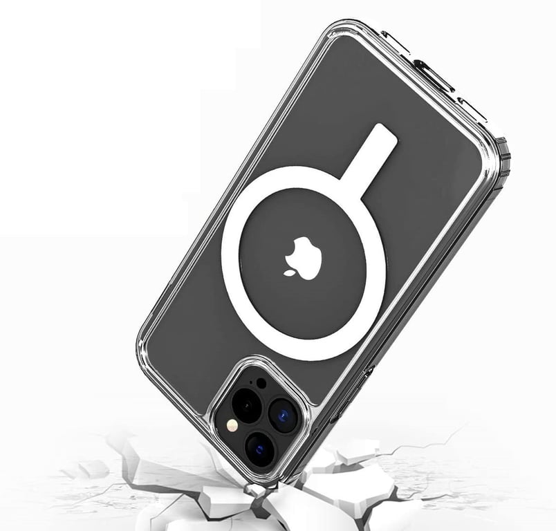 Coque Silicone Aimant pour IPHONE 13 Mini Magnetique Magsafe Transparente  - Shot Case