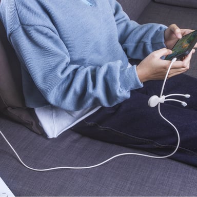 Câble Multi-Connecteurs En Plastique Recyclé Mr Bio Long 1M Xoopar Orange