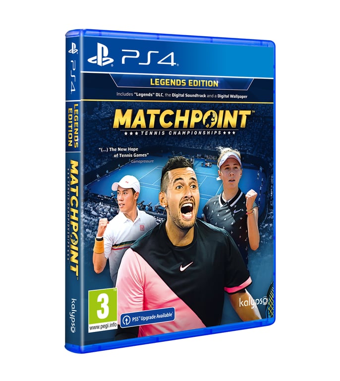 Deep Matchpoint Tennis Championships Jeu PS4 Legendary Sport Tout le monde - vue 5