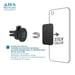 Support Téléphone Voiture Grille d'Aération, Support Smartphone Magnétique, Rotation 360°, Universel - Noir