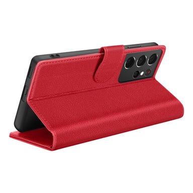 Custodia a portafoglio per Galaxy S21 Ultra 5G con supporto e linguetta magnetica