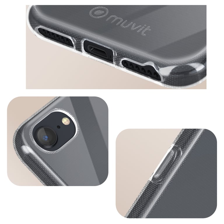 Pack Muvit For Change Coque et Verre Trempé pour iPhone SE 8 7 6S et 6 - vue 5