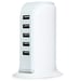 Hub Tour 5 ports USB 2.0 pour Mac et PC Multi-prises Adaptateur (BLANC)