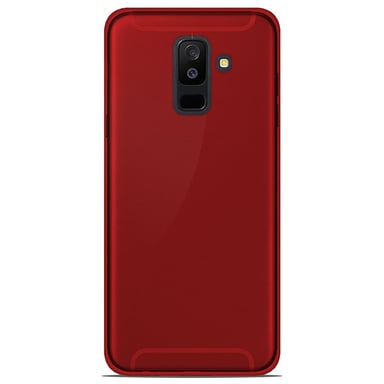 Coque silicone unie compatible Givré Rouge Samsung Galaxy A6 Plus 2018
