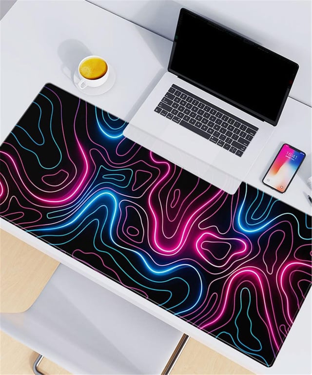 Tapis De Souris Grand – Surface Spacieuse Pour Clavier Et Souris - vue 2