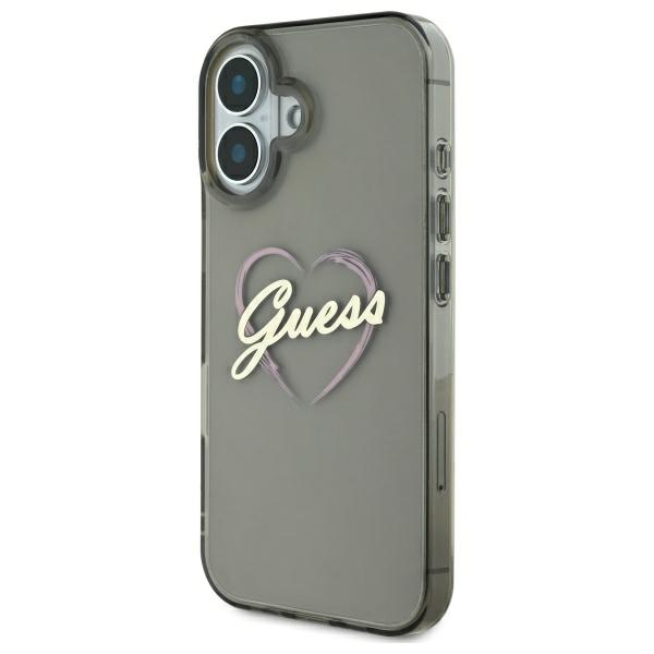 Coque Guess Hardcase IML Heart pour iPhone 16 Plus
