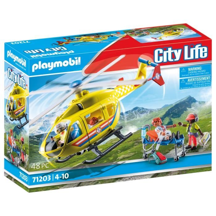 71203 Hélicoptere de secours, Figurine, City Action Les Secouristes - Neuf