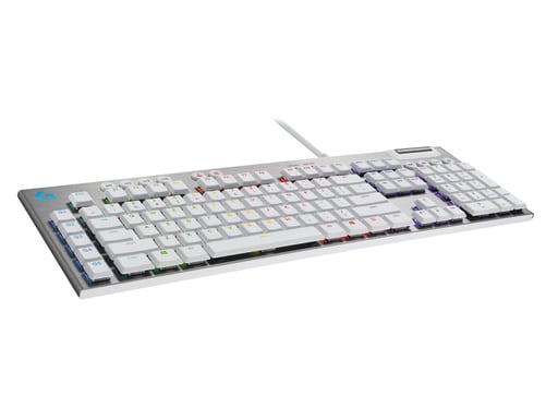 Logitech G 920-011356 clavier Gaming USB AZERTY Français Blanc - Neuf