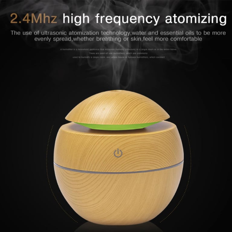 Humidificateur d'air et diffuseur d'huile aromatique Herzberg Neuf - vue 3