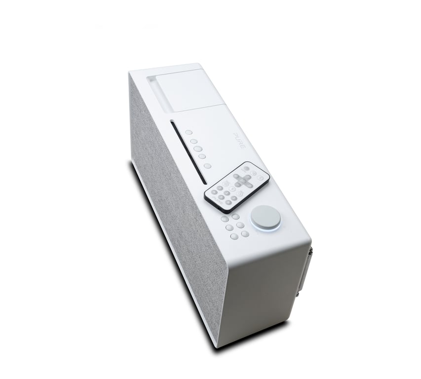 Pure 00-12130-00 haut-parleur portable et de fête Enceinte portable mono Gris, Blanc 100 W - Neuf