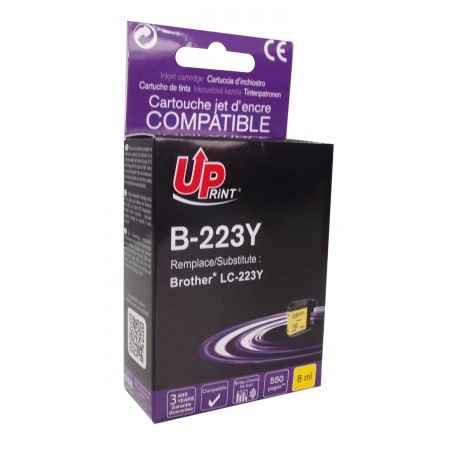 Cartouche compatible Brother LC223Y Jaune - vue 2