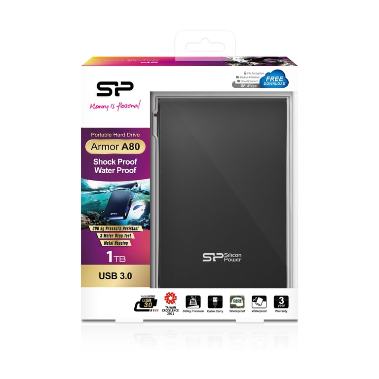 Silicon Power Armor A80 disque dur externe 2.5 USB Type A 3.2 Gen 1 3.1 Gen 1 Neuf - vue 8