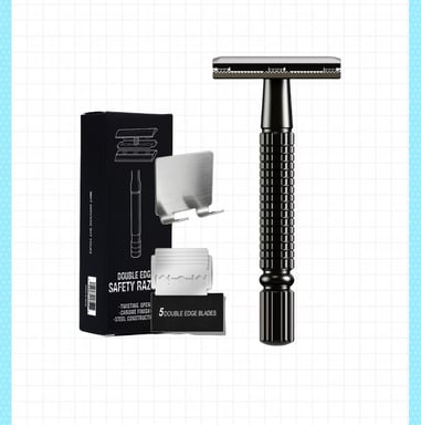 Nouveau rasoir manuel - Double tranchant pour un rasage en douceur Black