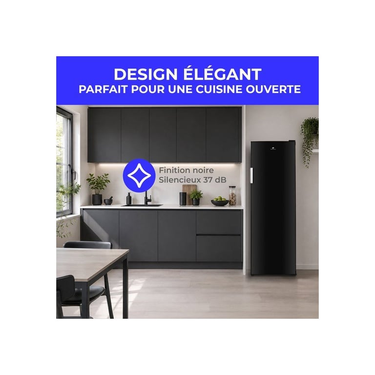 Réfrigérateur CONTINENTAL EDISON 1 porte 333 Froid statique Classe D 60 x P 59 x H 1725 cm - vue 5