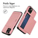 imoshion Coque arrière avec porte-cartes pour Apple iPhone 12 (Pro) - Rose Doré