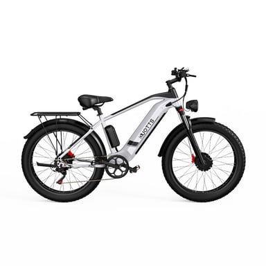 Duotts F26 Vélo Électrique - Moteurs 750W*2 Batterie 840WH 50KM Autonomie - Blanc argenté - Neuf