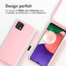 imoshion Coque en silicone avec cordon pour Samsung Galaxy A22 (5G) - Rose