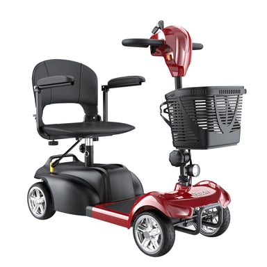 Scooter électrique 4 roues iScooter X02 pour seniors, batterie 24 V 12 Ah