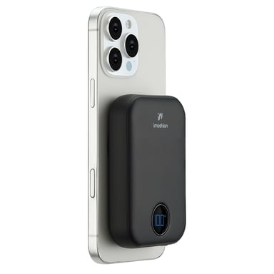imoshion Batterie externe MagSafe - 10.000 mAh - Batterie externe sans fil - Noir
