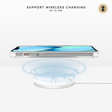 Coque hybride invisible pour Apple iPhone 13, Transparente