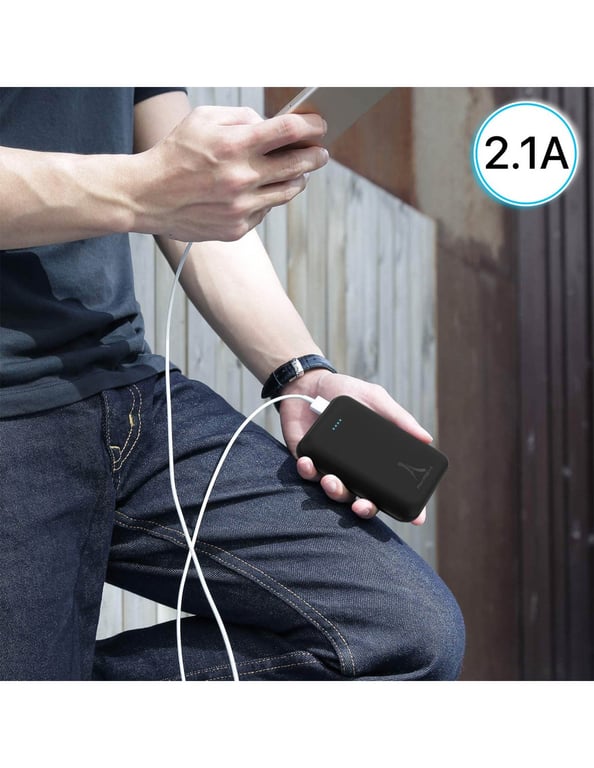 Altadif ALTPB10COMPBL banque d'alimentation électrique 10000 mAh Noir