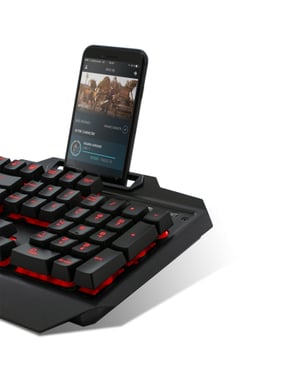 Spirit of Gamer ELITE-K40 teclado Juego USB AZERTY Francés Negro
