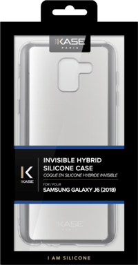 Coque hybride invisible pour Samsung Galaxy J6 2018, Transparente