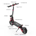 Trottinette électrique tout-terrain iScooter iX8 pour adulte 2400 W 48 V 20 Ah 12''