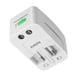 Adaptateur Secteur Universel de Voyage UK / EU / US Compact Durable Blanc