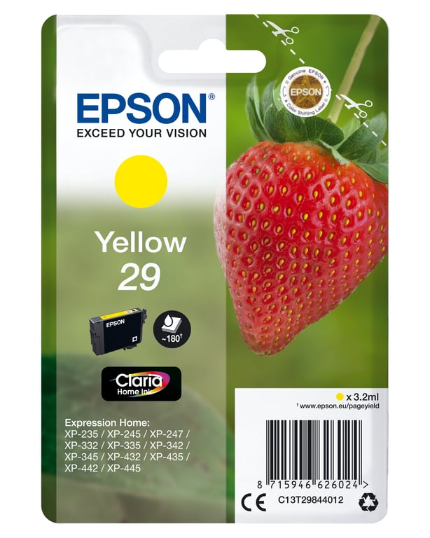 Epson Lot 10 cartouches XP 235 Jaune - vue 4
