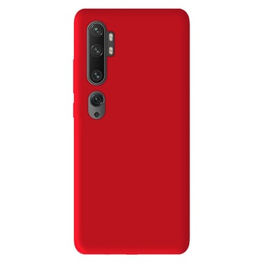 Coque silicone unie Mat Rouge compatible Xiaomi Mi Note 10