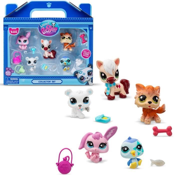 Pack de 5 Pets - Littlest Pet Shop Montagne - Animaux a collectionner - Neuf