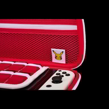 PowerA NSCS0064-01 Housse de protection pour console de jeux portable Nintendo Feutrine, Caoutchouc Rouge