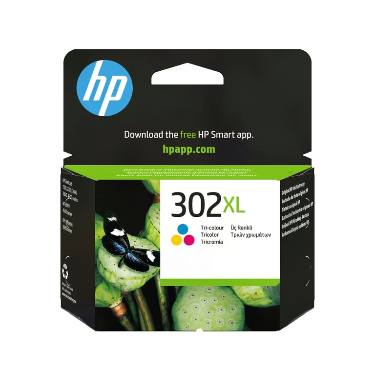 HP 302XL 8 ml à rendement élevé couleur cyan jaune original cartouche d'encre pour Deskjet 1110 21XX 36XX ENVY 45XX Officejet 38XX 46XX 52XX Neuf