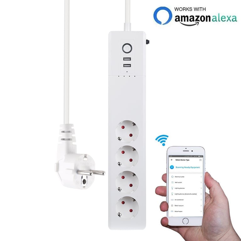 Multiprise Connectée Wifi Multiprise Intelligente Google Home & Alexa Ports USB YONIS