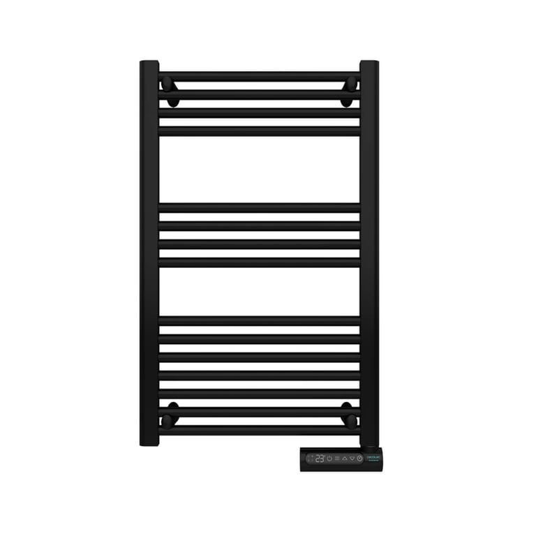 Cecotec Radiateur Sèche serviettes Électrique Basse Consommation ReadyWarm 9100 Smart Towel Affichage LED Commande Tactile Minuterie 3 Modes de Fonctionnement 2 Systèmes de Sécurité