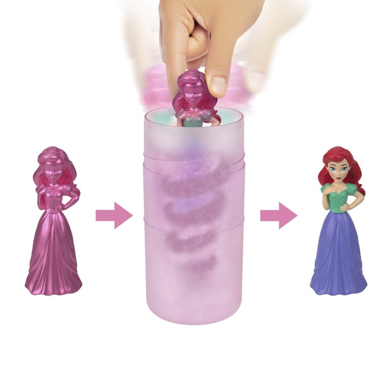 Poupée Disney Princesses Mattel HMB69 – Mystère Color Reveal, 6 Surprises Incluses - vue 2