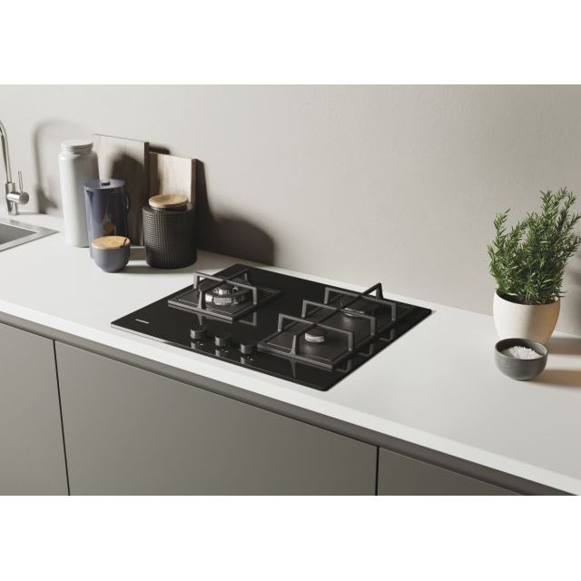 Table de cuisson gaz 60cm 3 feux Rosieres RVG63B4MBB1 origine - vue 3