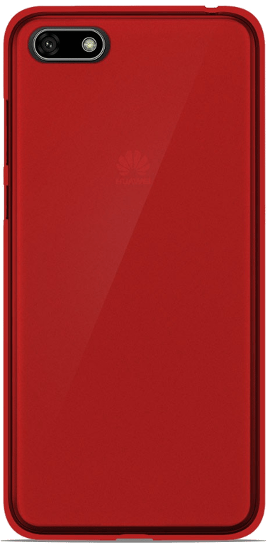 Coque silicone unie compatible Givré Rouge Huawei Y5 2018