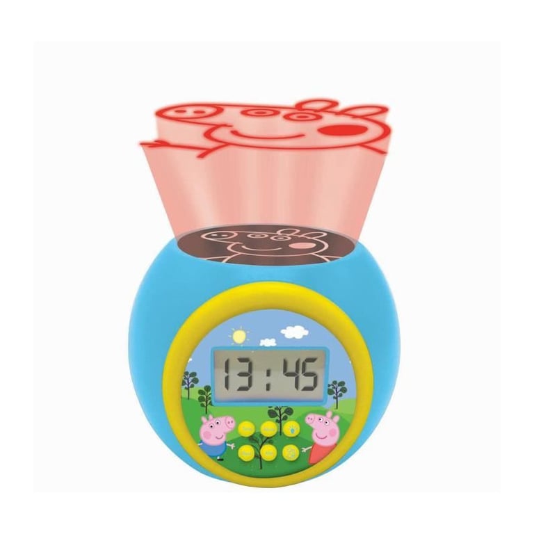 Réveil projecteur Peppa Pig avec minuteur - Neuf